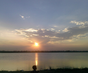 sun-set-near-yamuna-river sonia vihar